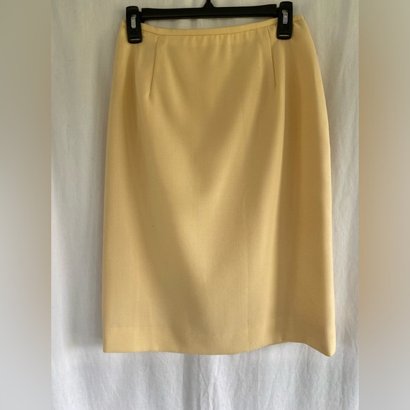 Rena Rowan for Saville Ladies Yellow Pencil Skirt sz 8 Women’s - Picture 1 of 6